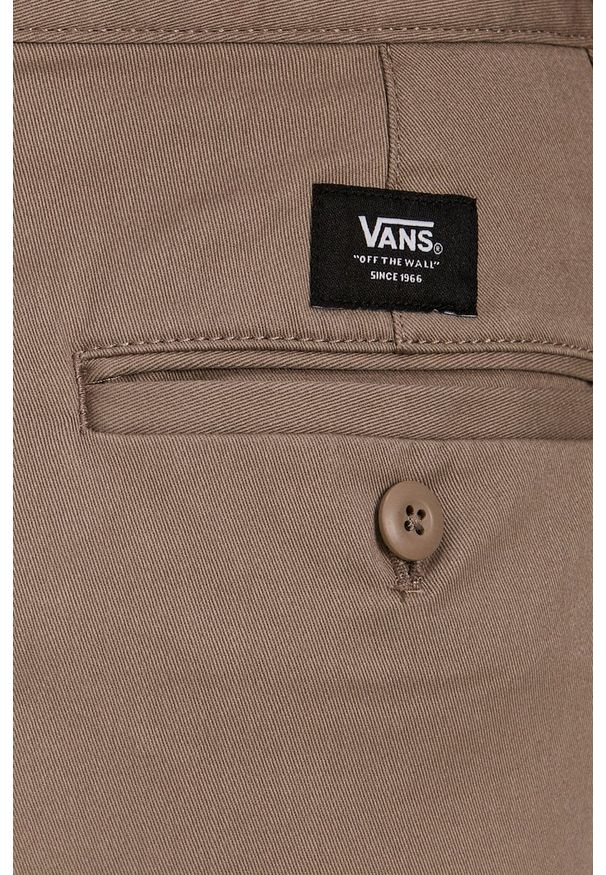 Vans - Spodnie. Okazja: na co dzień. Kolor: szary. Materiał: tkanina. Wzór: gładki. Styl: casual