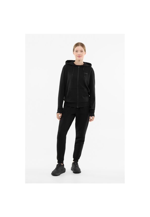 Viking - Bluza damska VIKING Team Wear Lady Bamboo rozpinana z kapturem. Typ kołnierza: kaptur. Kolor: czarny. Styl: sportowy. Sport: turystyka piesza