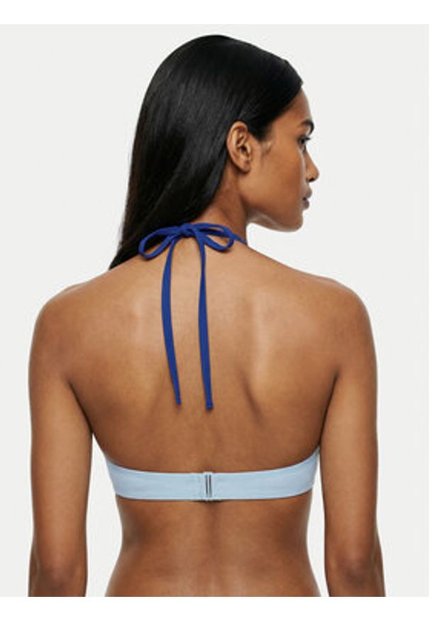 Calvin Klein Swimwear Góra od bikini LV00Q61225 Niebieski. Kolor: niebieski. Materiał: syntetyk