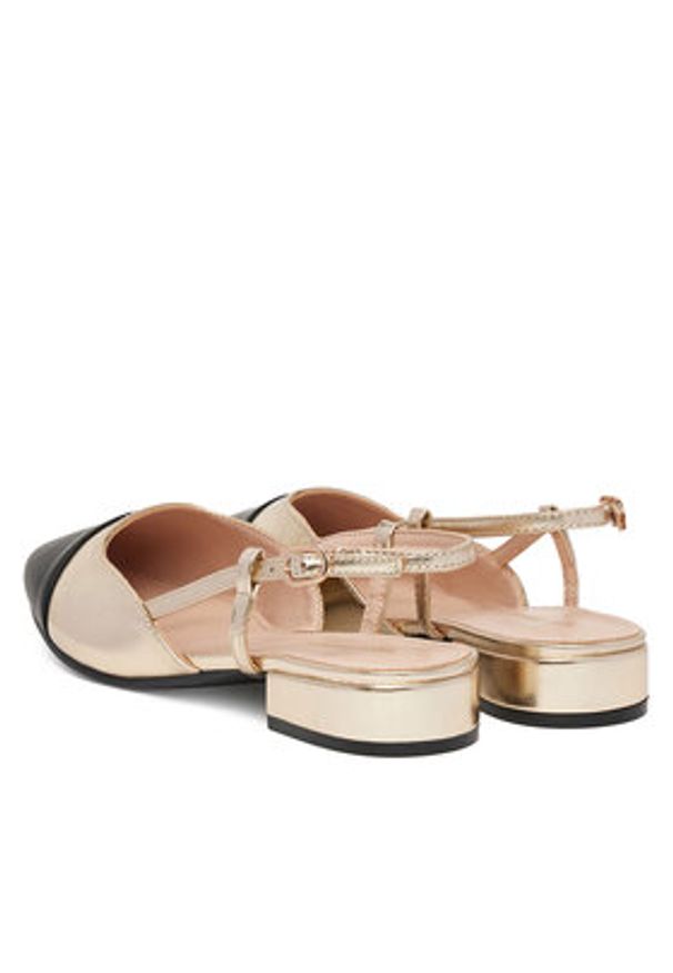 Clara Barson Baleriny WS24040-04 Złoty. Kolor: złoty. Materiał: skóra