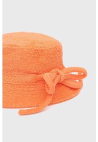 Levi's® - Levi's kapelusz bawełniany kolor pomarańczowy bawełniany. Kolor: pomarańczowy. Materiał: bawełna #2
