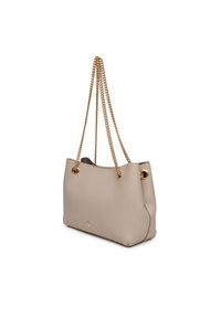 Calvin Klein Torebka Minimal Monogram Shoulde LV04F3205G Beżowy. Kolor: beżowy. Materiał: skórzane #3