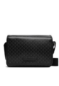 Calvin Klein Saszetka Emblem Aop Coated Small Flap Mes LV04D3396G Czarny. Kolor: czarny. Materiał: skóra #4