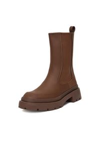 DeeZee Botki 13096-10 Brązowy. Kolor: brązowy. Materiał: syntetyk, materiał