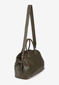 Renee - Ciemnobeżowa Torebka Shopperka na Ramię z Paskiem Arovire. Kolor: beżowy. Styl: klasyczny, biznesowy, casual, elegancki. Rodzaj torebki: na ramię #3