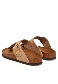 Birkenstock Japonki Gizeh Big Buckle LENB 1024007 Beżowy. Kolor: beżowy. Materiał: skóra, nubuk #5
