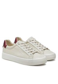 Calvin Klein Sneakersy Vulc Lace Up Saff Fox W/Met Bt HW0HW02104 Beżowy. Kolor: beżowy. Materiał: skóra #5