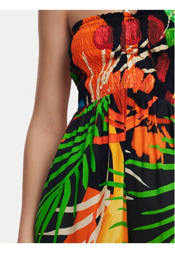 Desigual Kombinezon Bahamas 25SWMW03 Kolorowy Regular Fit. Materiał: wiskoza. Wzór: kolorowy