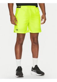 Under Armour Szorty sportowe Vanish Woven 6in 1373718 Żółty Regular Fit. Kolor: żółty. Materiał: syntetyk
