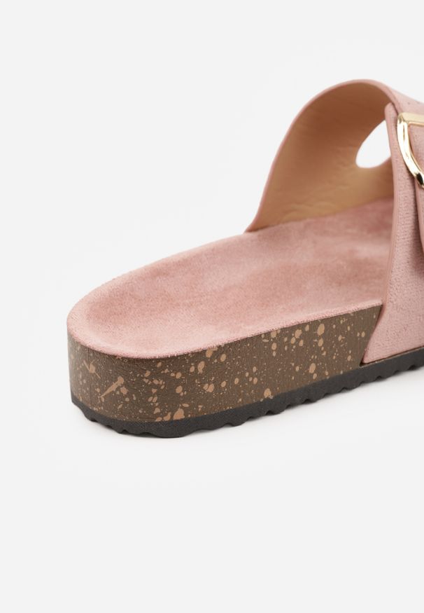 Renee - Różowe Klapki Dorinore. Okazja: na co dzień. Kolor: różowy. Styl: casual
