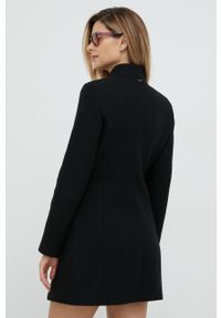 Morgan płaszcz wełniany kolor czarny przejściowy. Okazja: na co dzień. Kolor: czarny. Materiał: wełna. Styl: casual #5