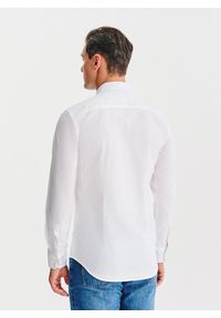 Pako Lorente - PAKO LORENTE – Biała bawełniana koszula męska. Kolor: czarny, biały, niebieski. Materiał: bawełna. Długość rękawa: długi rękaw. Długość: długie. Wzór: gładki #7
