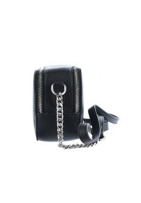 Big Star Accessories - Torebka damska Big Star, materiał syntetyczny z regulowanym paskiem na metalowym łańcuchu oraz komorą główną zamykaną na zamek, czarna, II574083. Kolor: czarny. Materiał: skórzane. Styl: elegancki, casual. Rodzaj torebki: na ramię #5