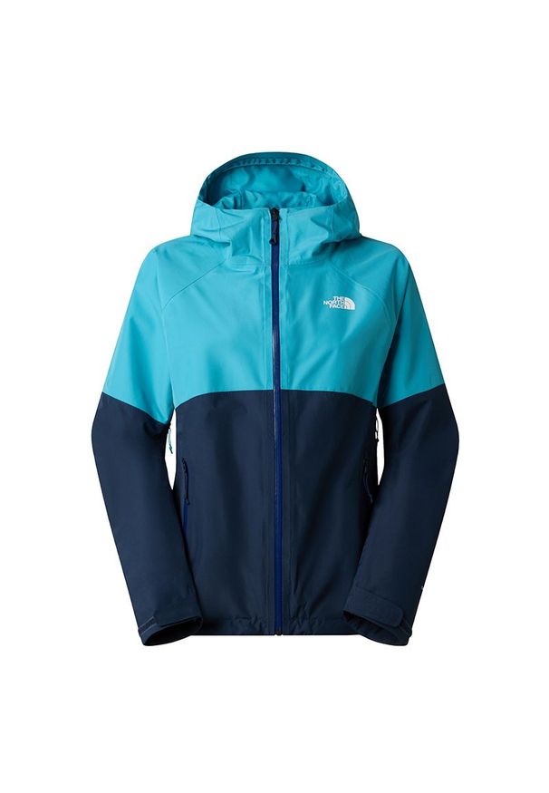 Kurtka damska The North Face Diablo Dynamic Zip-In 0A8DZ6NIE1 - niebieska. Kolor: niebieski. Materiał: softshell, poliester. Styl: klasyczny. Sport: wspinaczka, turystyka piesza