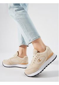 Champion Sneakersy Rr Champ Plat Mix Material Low Cut Shoe S11684-CHA-YS085 Beżowy. Kolor: beżowy. Materiał: skóra #4
