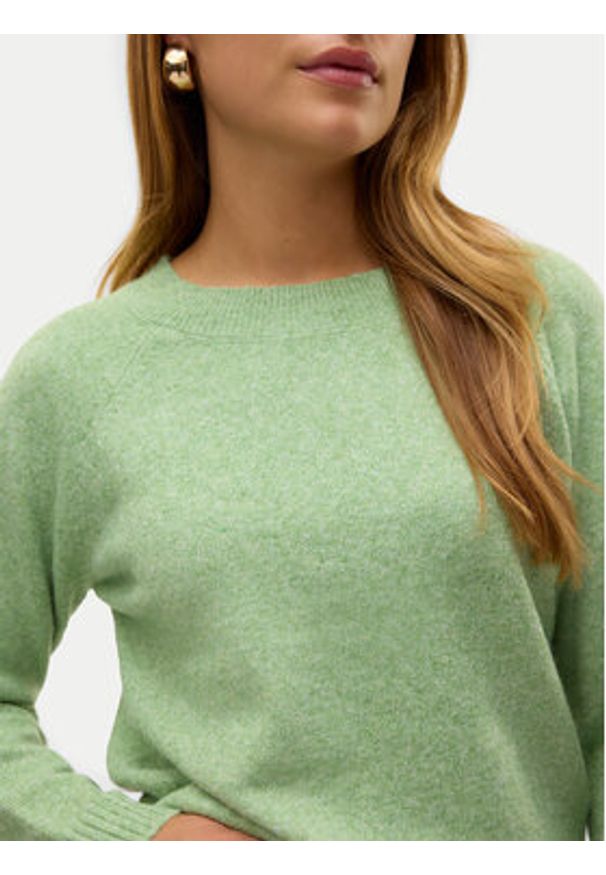 Vero Moda Sweter Doffy 10201022 Zielony Regular Fit. Kolor: zielony. Materiał: syntetyk