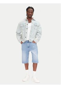Tommy Jeans Szorty jeansowe Ryan DM0DM21855 Niebieski Slim Fit. Kolor: niebieski. Materiał: bawełna