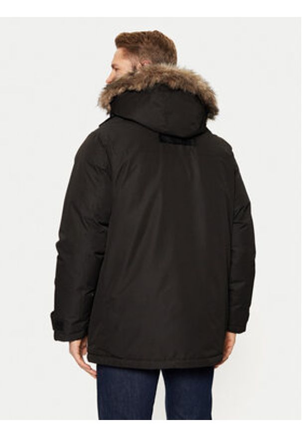 Jack & Jones Parka Star 12256892 Czarny Regular Fit. Kolor: czarny. Materiał: syntetyk