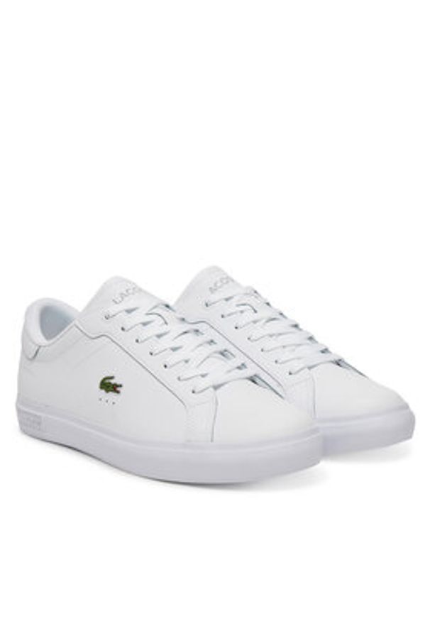 Lacoste Sneakersy Powercourt 7-49SMA0081 Biały. Kolor: biały. Materiał: skóra