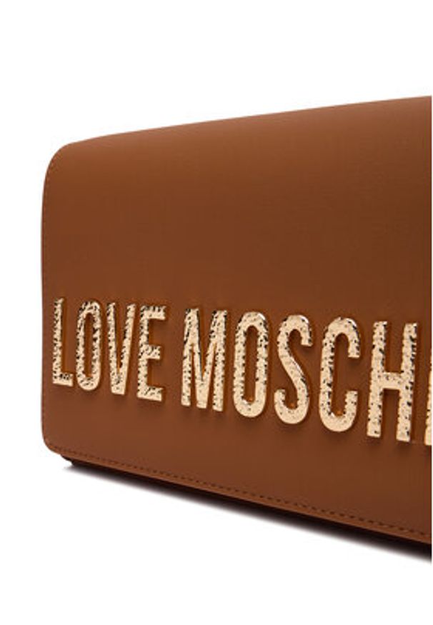 Love Moschino - LOVE MOSCHINO Torebka JC4121PP0NKD020A Brązowy. Kolor: brązowy. Materiał: skórzane