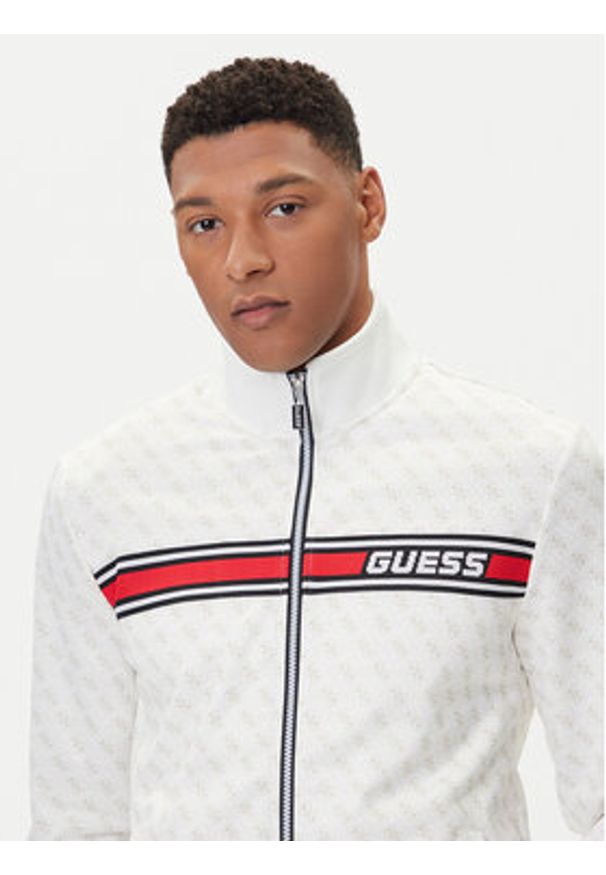 Guess Bluza Z2BQ06 K7122 Biały Regular Fit. Kolor: biały. Materiał: syntetyk