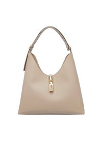 Furla Torebka Goccia M WB01499 BX3104 KH 4488S Beżowy. Kolor: beżowy. Materiał: skórzane #1