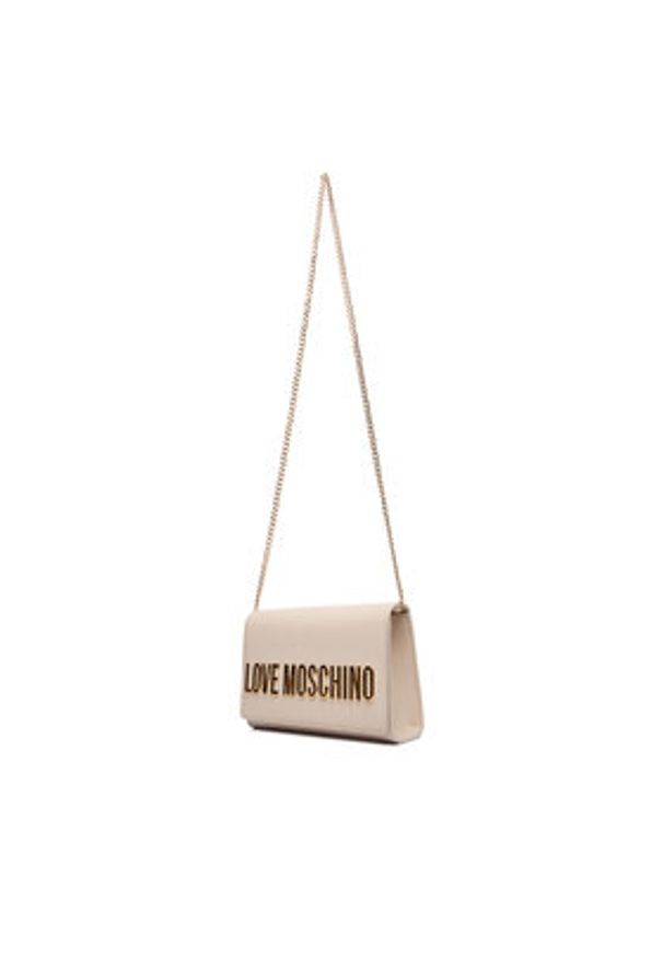 Love Moschino - LOVE MOSCHINO Torebka JC4103PP0NKD0110 Écru. Kolor: kremowy. Materiał: skórzane
