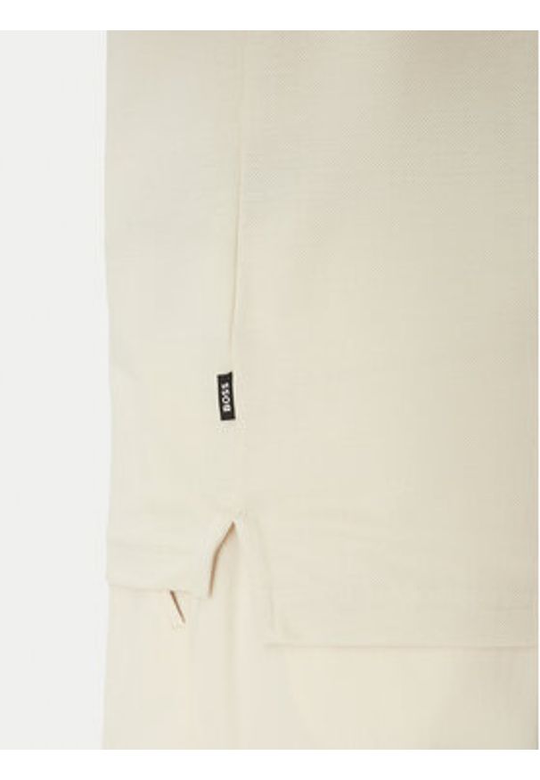 BOSS Polo Parlay 147 50467113 Écru Regular Fit. Typ kołnierza: polo. Materiał: bawełna