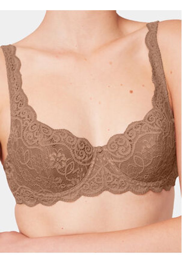 Triumph Biustonosz z fiszbiną Amourette 300 WHP X 10166798 Brązowy. Kolor: brązowy. Materiał: syntetyk