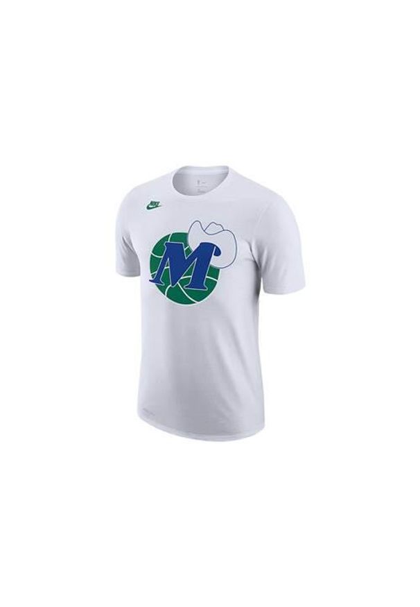 Koszulka sportowa męska Nike Nba Dallas Mavericks Classic Edition. Kolor: biały. Długość rękawa: krótki rękaw. Długość: krótkie. Sport: fitness