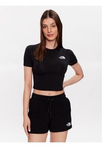 The North Face T-Shirt NF0A55AO Czarny Cropped Fit. Kolor: czarny. Materiał: bawełna #1