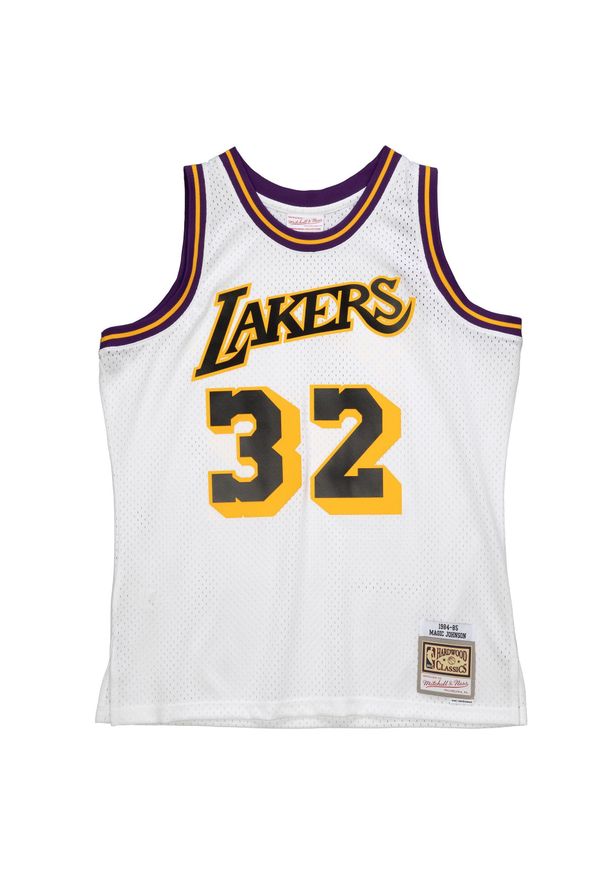 Mitchell & Ness - Koszulka NBA Los Angeles Lakers Magic Johnson. Kolor: biały. Sport: koszykówka