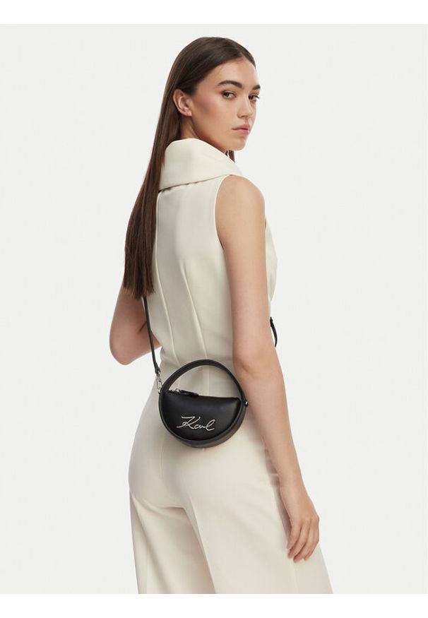 Karl Lagerfeld - KARL LAGERFELD Torebka B2W30277 Czarny. Kolor: czarny. Materiał: skórzane