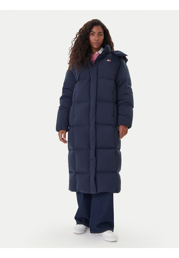 Tommy Jeans Kurtka puchowa Alaska DW0DW21977 Granatowy Regular Fit. Kolor: niebieski. Materiał: syntetyk