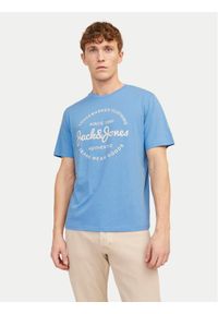 Jack & Jones - Jack&Jones T-Shirt Forest 12247972 Niebieski Standard Fit. Kolor: niebieski. Materiał: bawełna, syntetyk