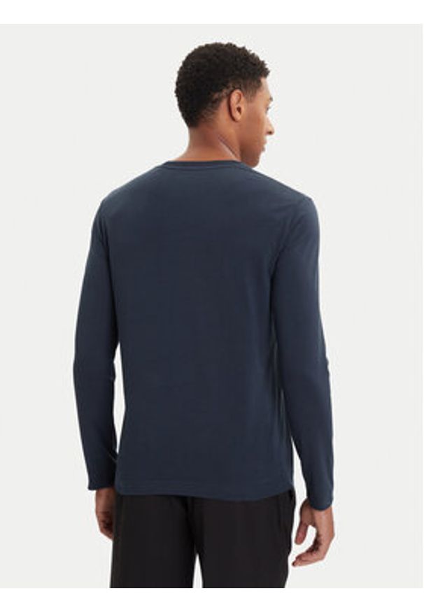 Marc O'Polo Longsleeve 528 2012 52020 Granatowy Regular Fit. Typ kołnierza: polo. Kolor: niebieski. Materiał: bawełna. Długość rękawa: długi rękaw