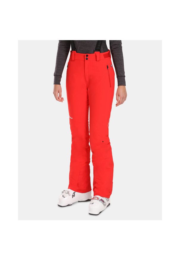 Damskie spodnie narciarskie Kilpi DAMPEZZO-W. Kolor: czerwony. Materiał: nylon. Sport: narciarstwo