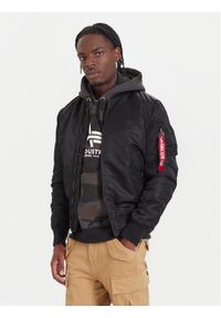 Alpha Industries Kurtka bomber Ma-1 Vf 59 Long 168100 Czarny Slim Fit. Kolor: czarny. Materiał: syntetyk