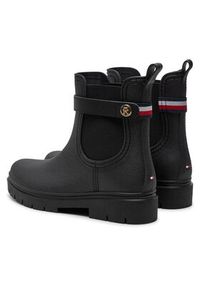 TOMMY HILFIGER - Tommy Hilfiger Kalosze Th Stud Rubberised Rainboot FW0FW08168 Czarny. Kolor: czarny #6