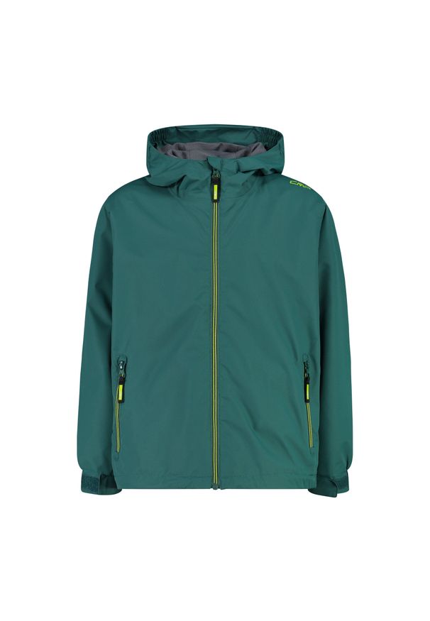 Kurtka dziecięca turystyczna CMP 39X7984. Kolor: turkusowy, niebieski, wielokolorowy. Styl: sportowy. Sport: turystyka piesza