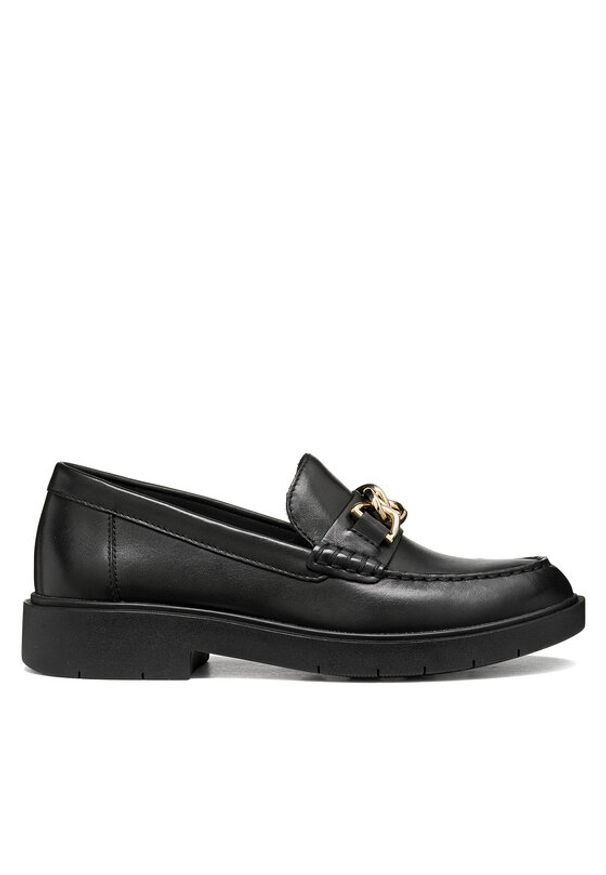 Geox Loafersy D Spherica Ec1 B D66DKG 43 C9999 Czarny. Kolor: czarny. Materiał: skóra