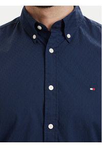 TOMMY HILFIGER - Tommy Hilfiger Koszula Pop Small MW0MW43321 Granatowy Regular Fit. Kolor: niebieski. Materiał: bawełna #5