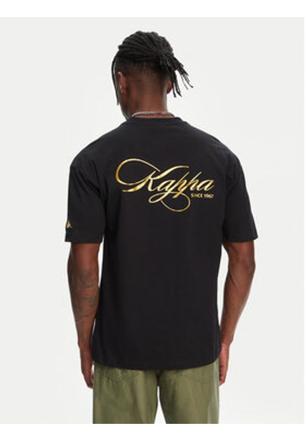 Kappa T-Shirt Norda 361Q6XW Czarny Regular Fit. Kolor: czarny. Materiał: bawełna
