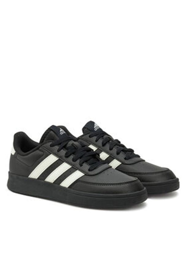 Adidas - adidas Sneakersy Breaknet 2.0 JI4859 Czarny. Kolor: czarny. Materiał: skóra