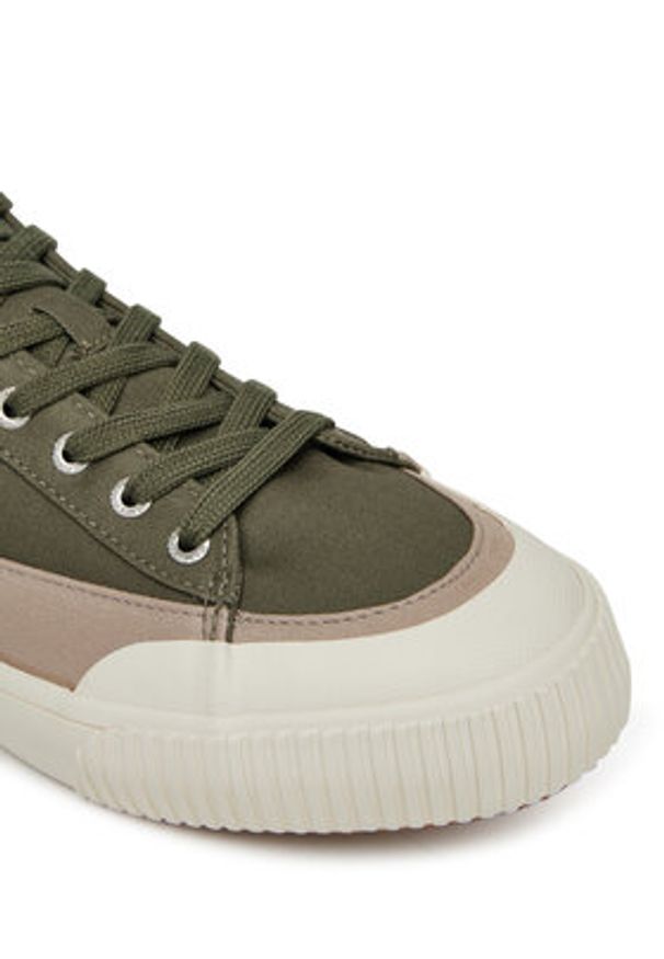 Pepe Jeans Sneakersy Ben Wash M PMS31075 Khaki. Kolor: brązowy. Materiał: materiał