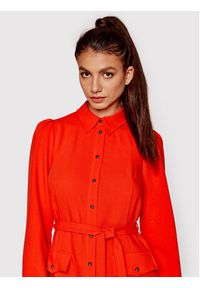 Silvian Heach Sukienka koszulowa PGA22277VE Pomarańczowy Regular Fit. Kolor: pomarańczowy. Materiał: syntetyk. Typ sukienki: koszulowe #2