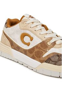 Coach Sneakersy Soho CAQ23 Beżowy. Kolor: beżowy. Materiał: materiał