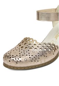 Rieker Półbuty CEO-40902-90 Złoty. Kolor: złoty. Materiał: skóra, syntetyk #6