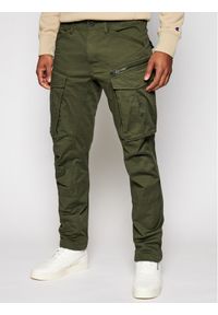 G-Star RAW - G-Star Raw Spodnie materiałowe Rovic D02190-5126-6059 Zielony Tapered Fit. Kolor: zielony. Materiał: bawełna