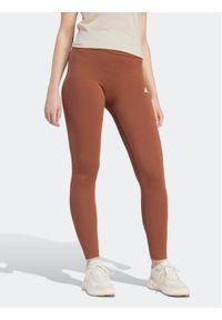 Adidas - Legginsy adidas. Kolor: brązowy